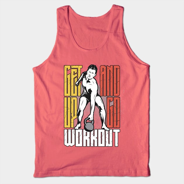 Get Up and Go Workout Tank Top by Verboten